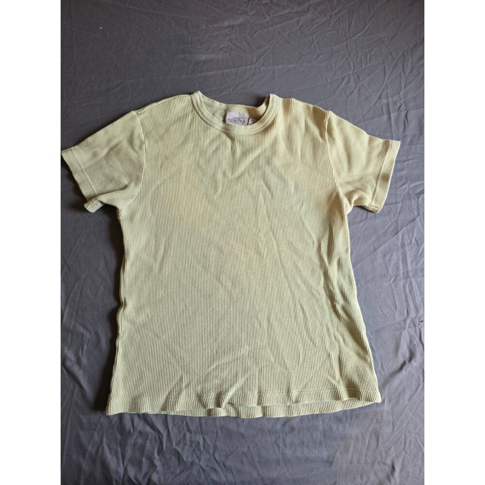 Vintage Genuine Sonoma Jean Company Waffle Knit Short Sleeve Tee - Size M 10/12